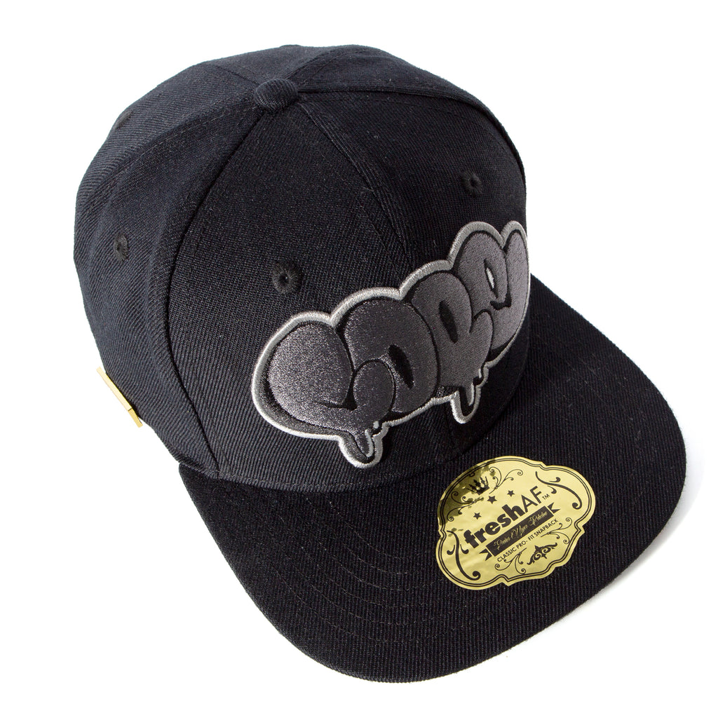 COPE 2- Wool Blend Cap - 3D Embroidery - Black/Silver