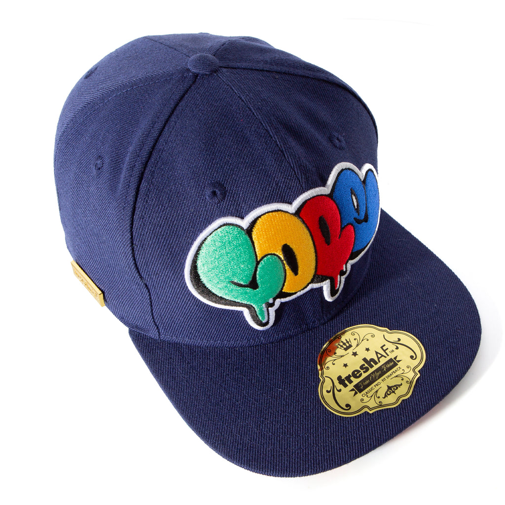 COPE 2- Wool Blend Cap - 3D Embroidery - Navy/Mutil-color