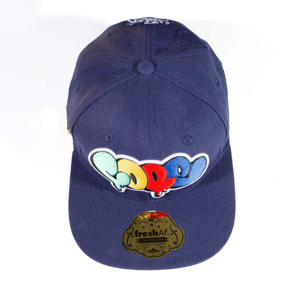 COPE 2- Wool Blend Cap - 3D Embroidery - Navy/Mutil-color