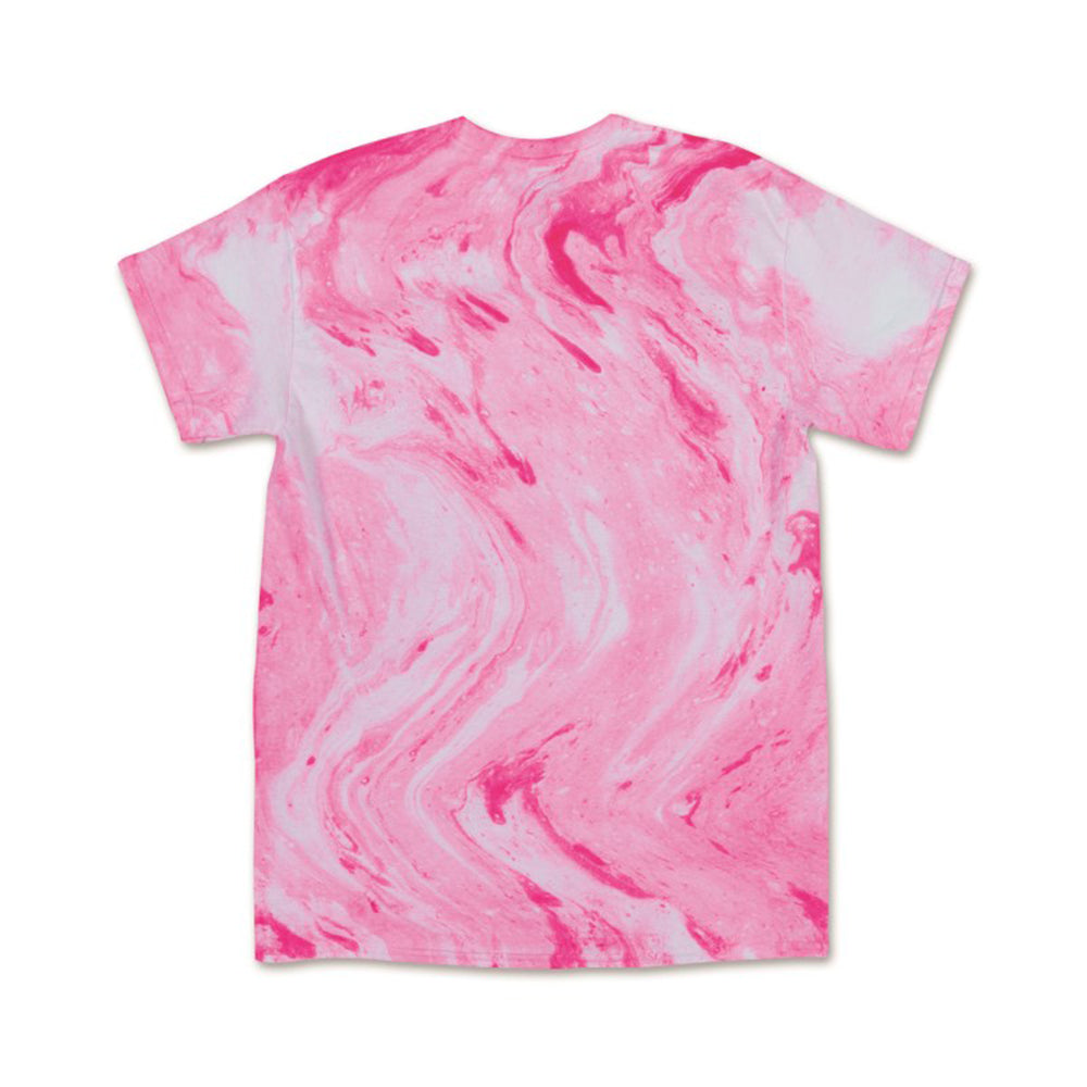 OxyCotton Candy Short Sleeve Hot Pink/White Swirl